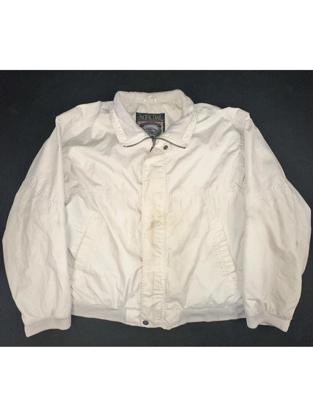 🧥 Pacific Trail Military Utility Jacket XL Cream Outdoor Coat 🧥